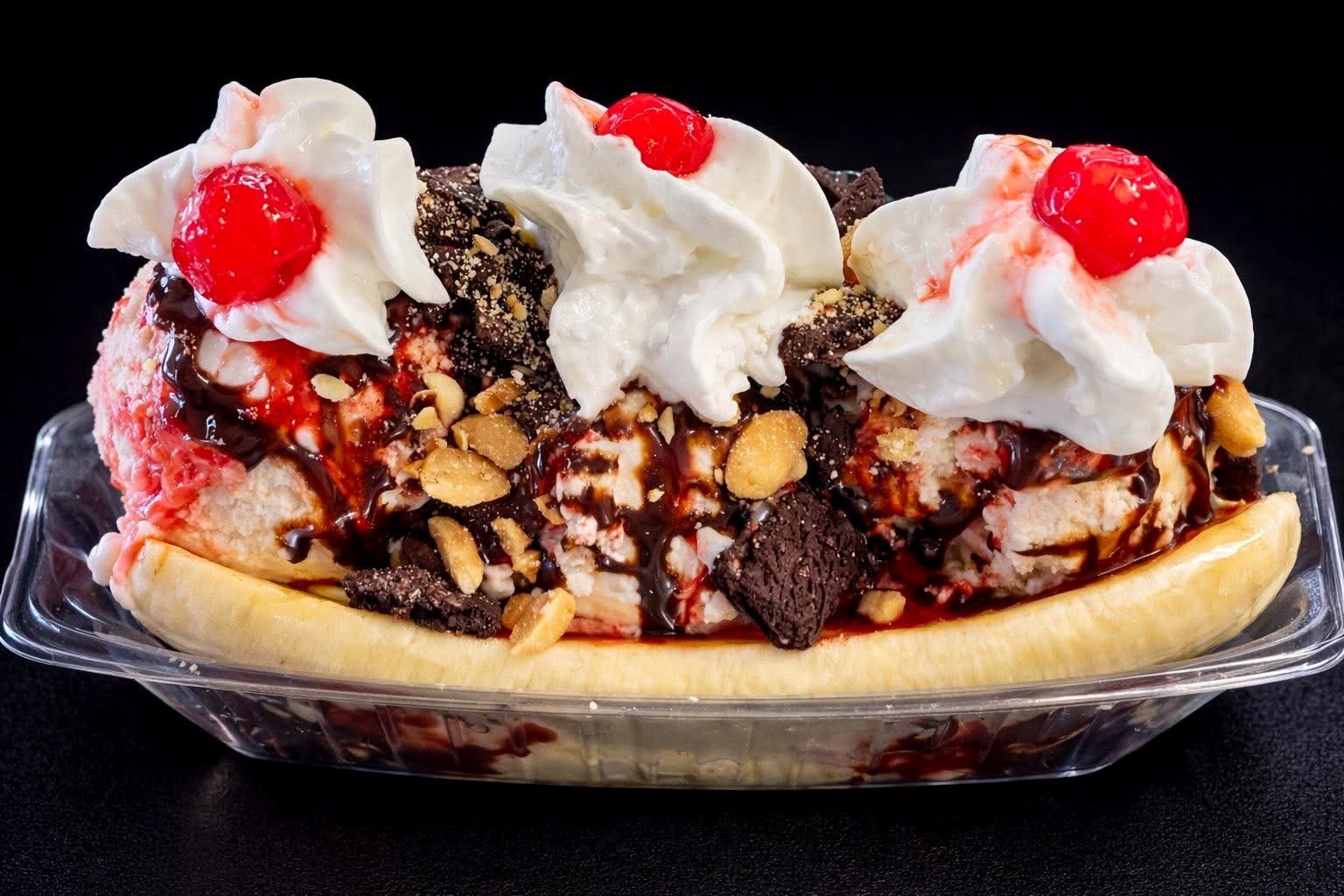 Banana Split at Unbothered Scoops
