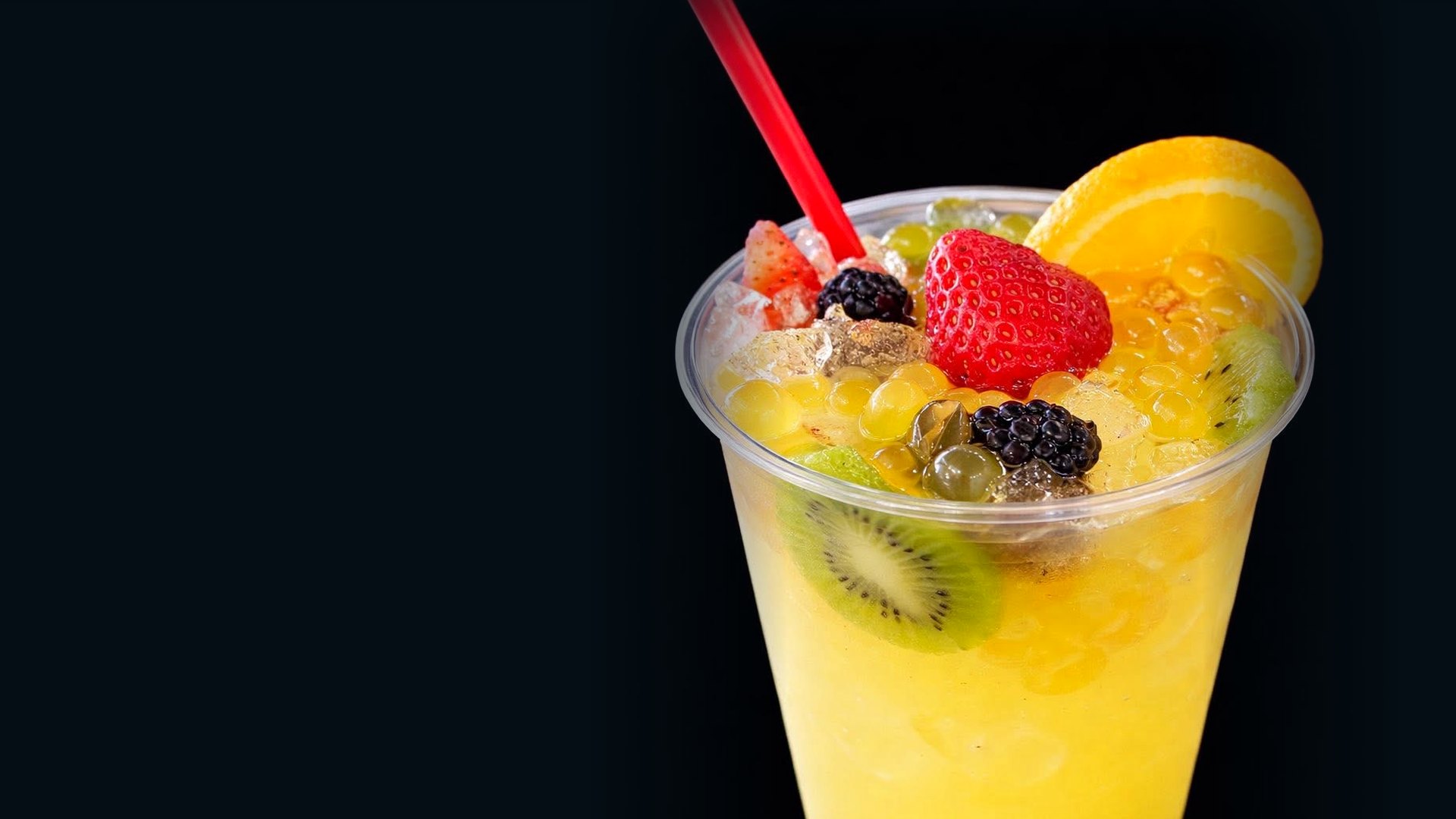 Housemade lemonade, fresh fruit and premium boba at Unbothered Scoops